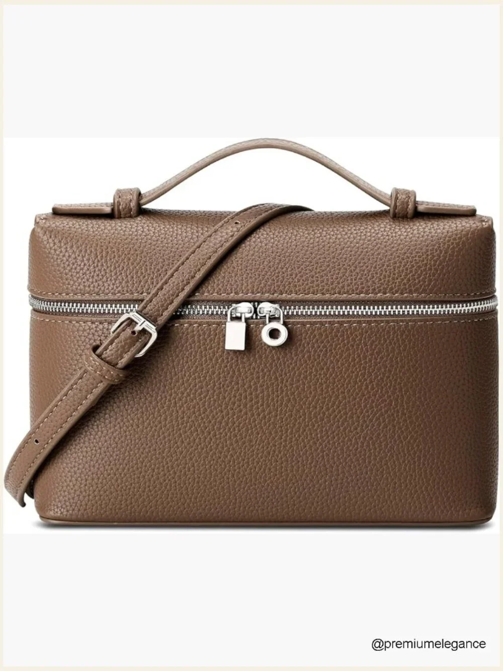 Clear Crossbody Bag Stadium Approved Vegan Leather Purse